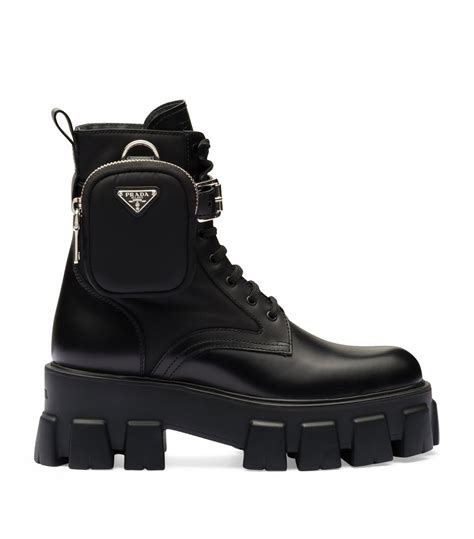 prada monolith boots black|Prada monolith boots review.